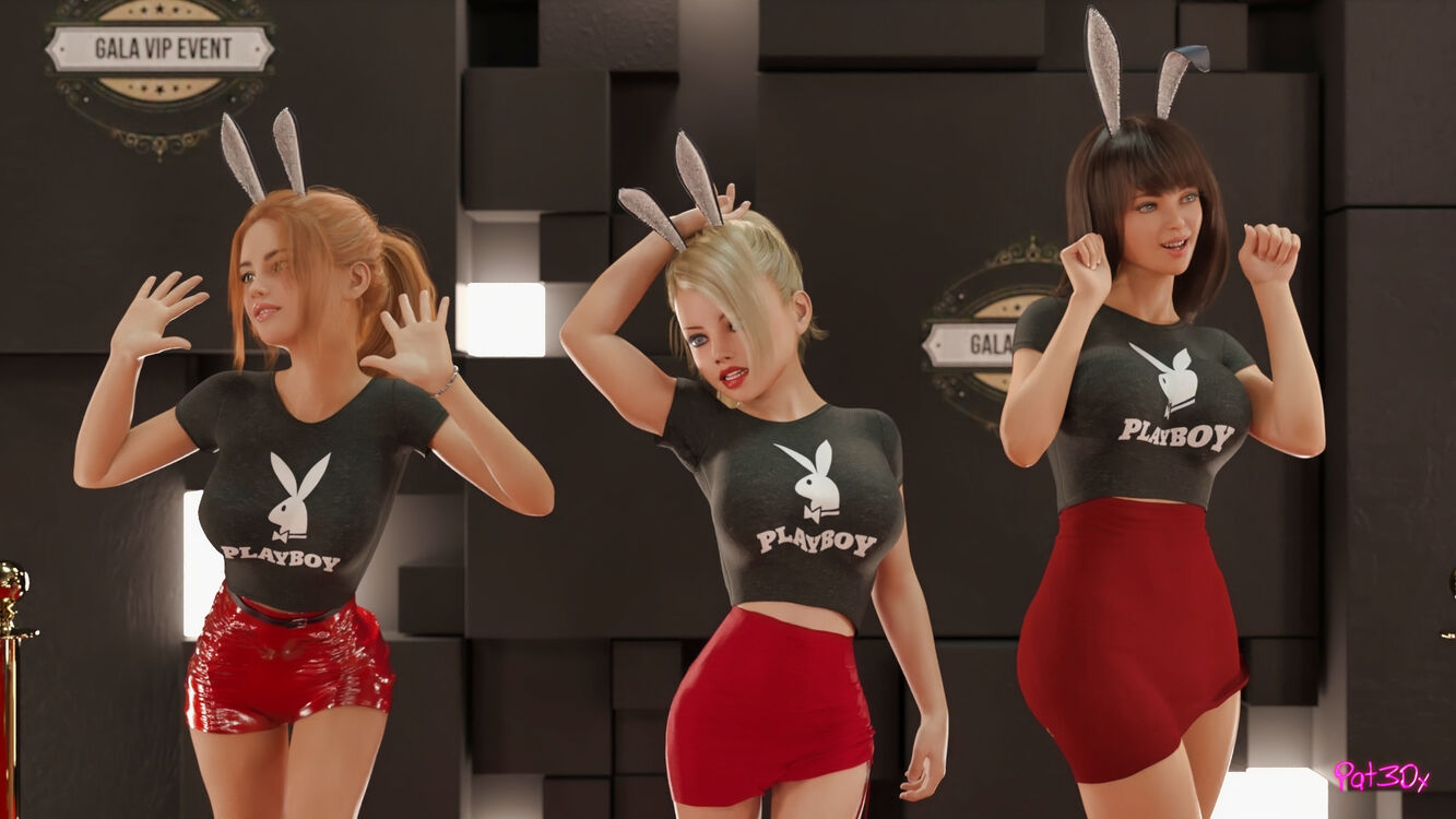 Dee, Melody & Sis - Playboy fanart